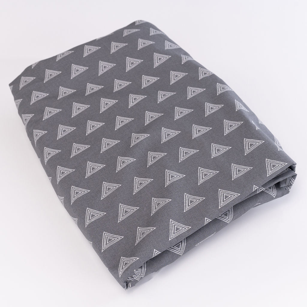 Tops for Tots - Deluxe Nursery Bedding Set - Light Gray on Dark Gray - Olli+Lime